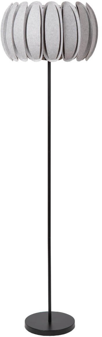Lampa podłogowa filcowa Spencer 34745/81/36 czarna szara