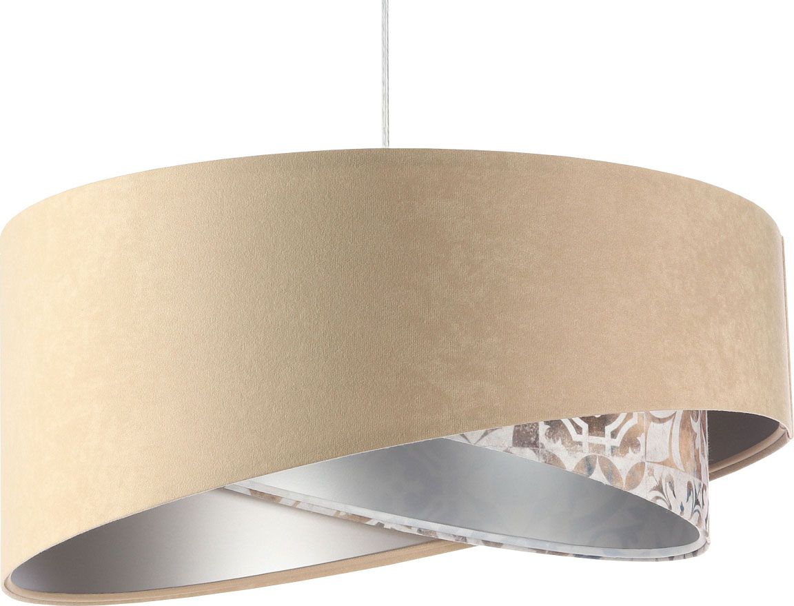 Lampa wisząca Lumes Beżowa lampa wisząca nad stół - EXX27-Tosa