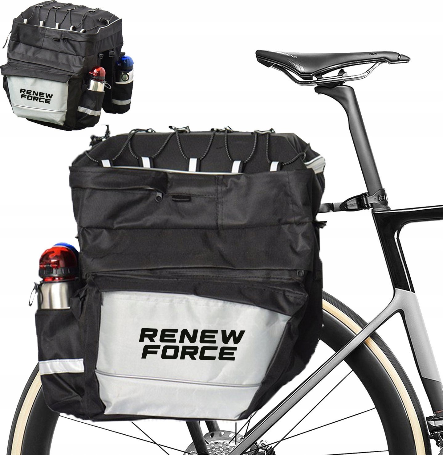 SAKWA ROWEROWA NA BAGAŻNIK PODWÓJNA BP-DOUBLE20