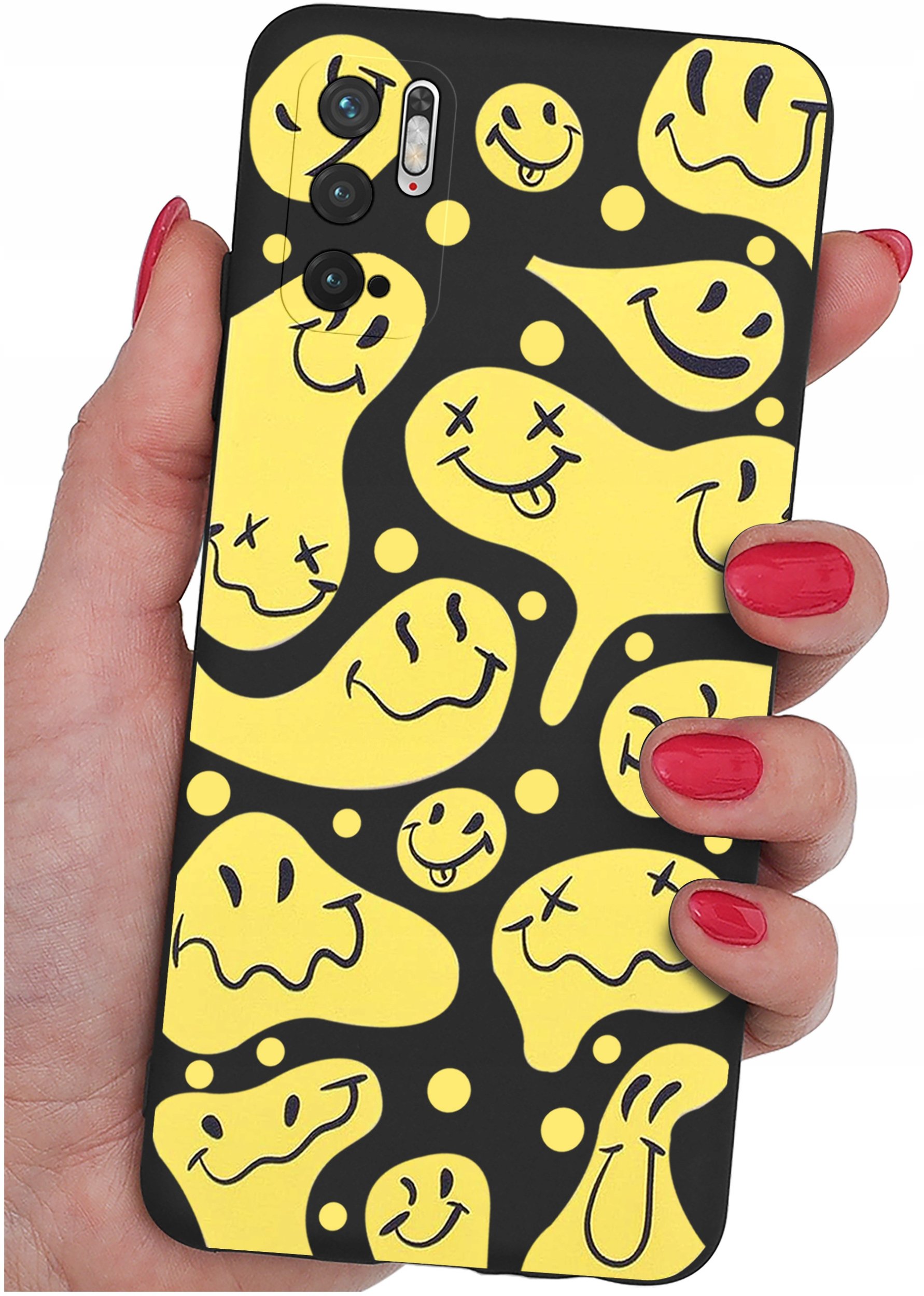 ETUI do Xiaomi Redmi Note 10 5G | WZORY | SILIKONOWE MATT CASE + SZKŁO 9H