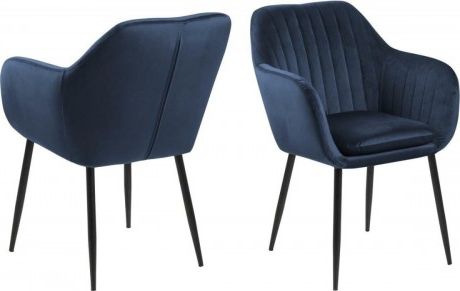 Actona Krzesło Emilia Velvet deep blue/black