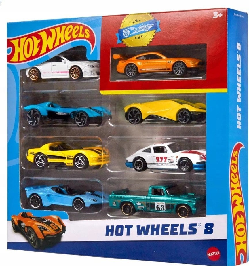 Mattel HW SAMOCHODZIK 8-PAK MIX AST HPV78 WB6