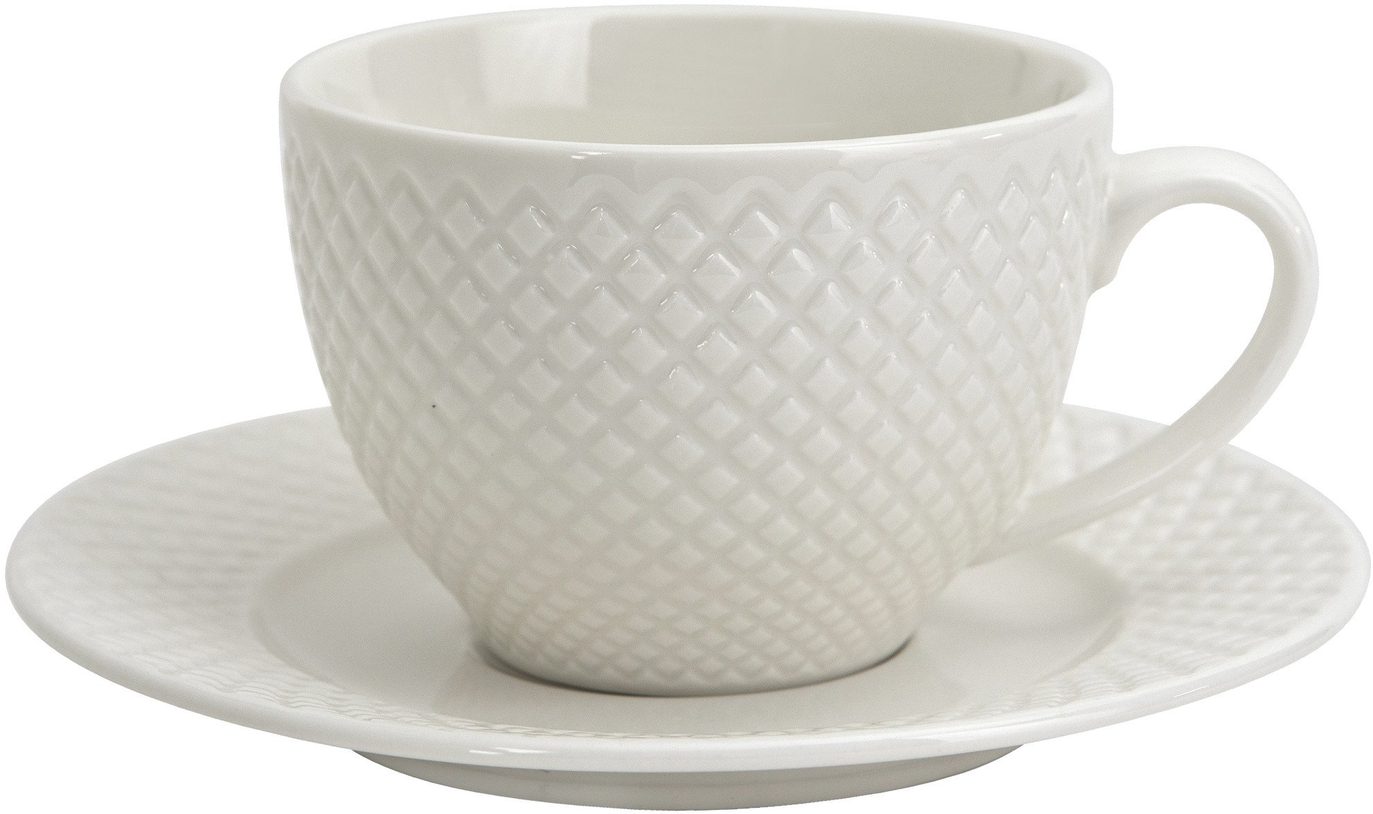 Komplet 2 filiżanek 250 ml + spodki Mediolan