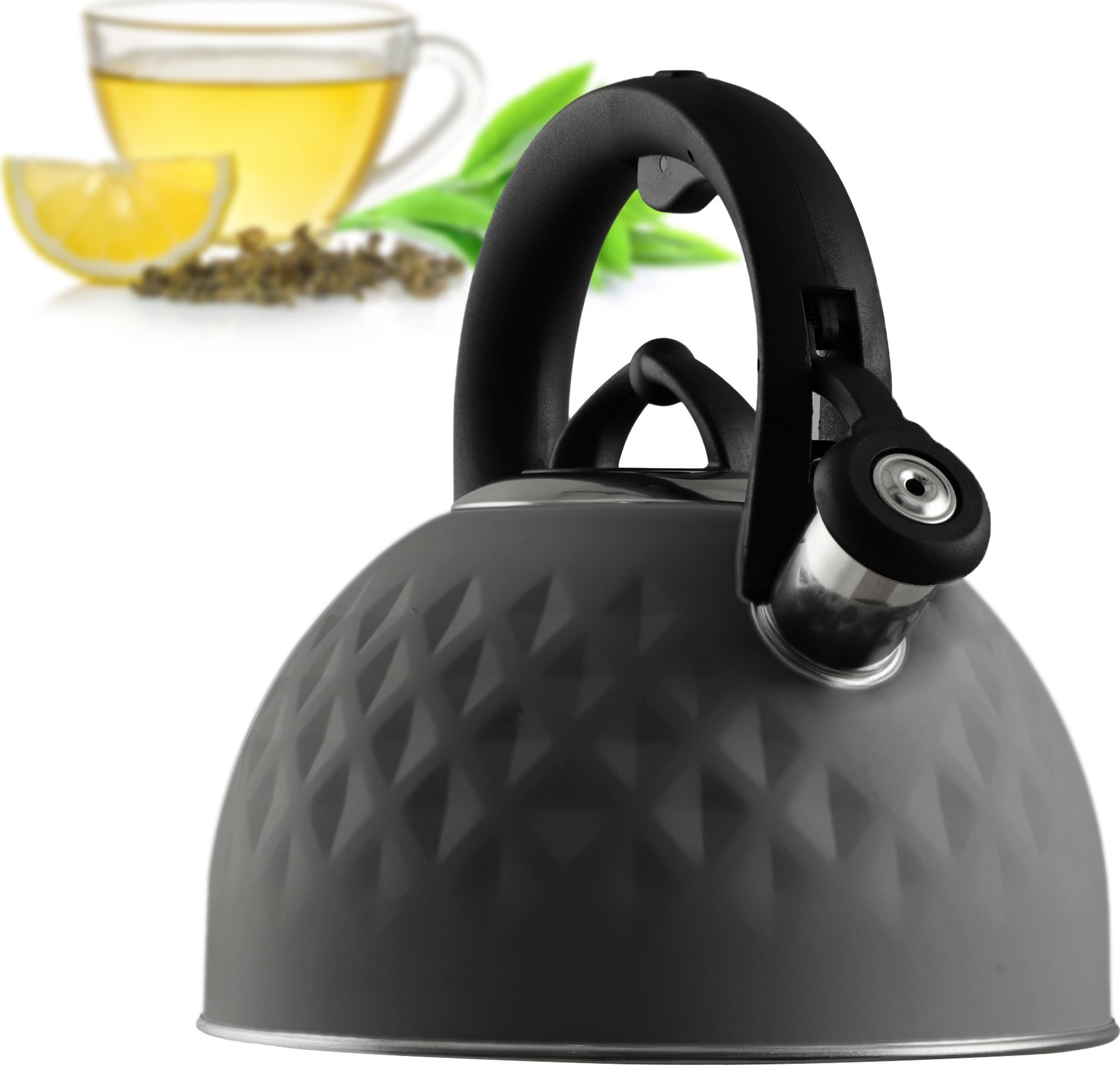 Kadax KADAX Czajnik Stalowy 2,5L indukcja Gaz Gwizdek Z Uchwytem Tradycyjny