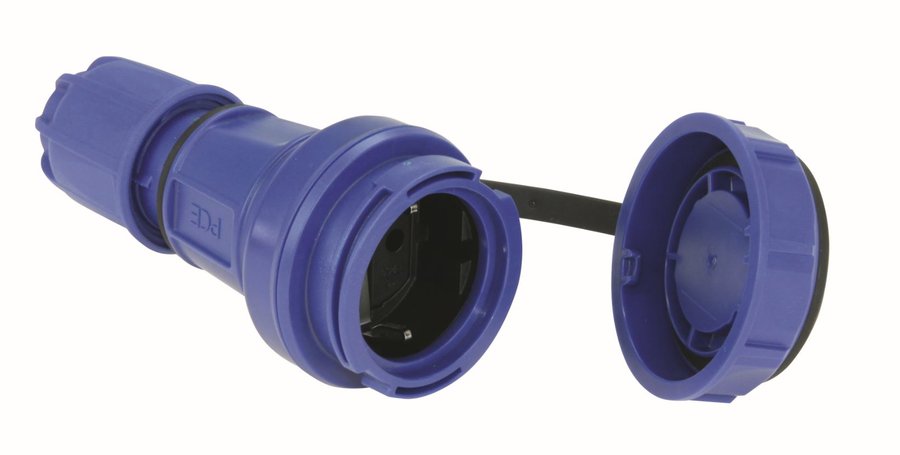 PCE Gniazdo przenośne 1F NAUTILUS 10/16A 2P+Z 230V IP68 20241-B