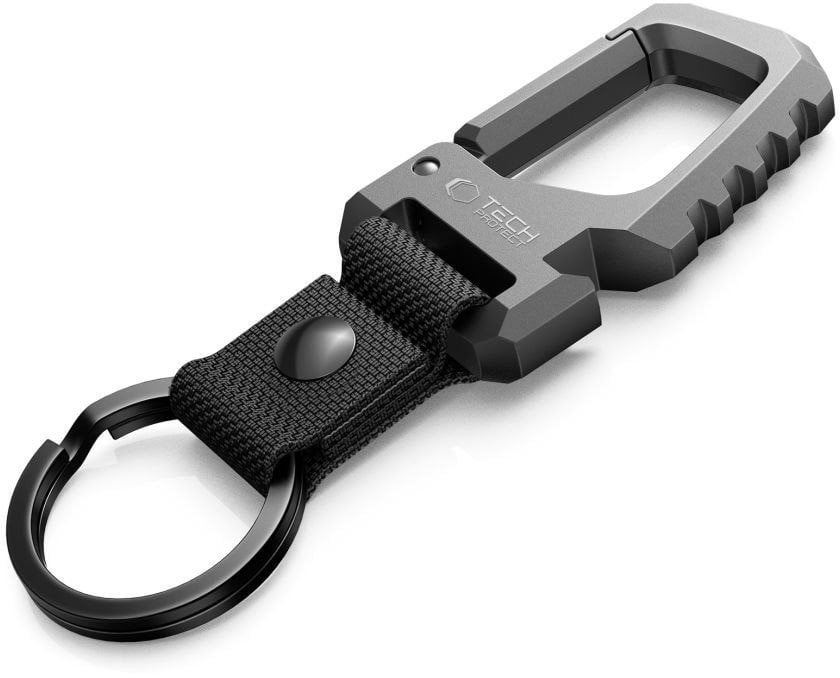 TECH-PROTECT SLIDELOCK CARABINER KEYCHAIN GUNMETAL