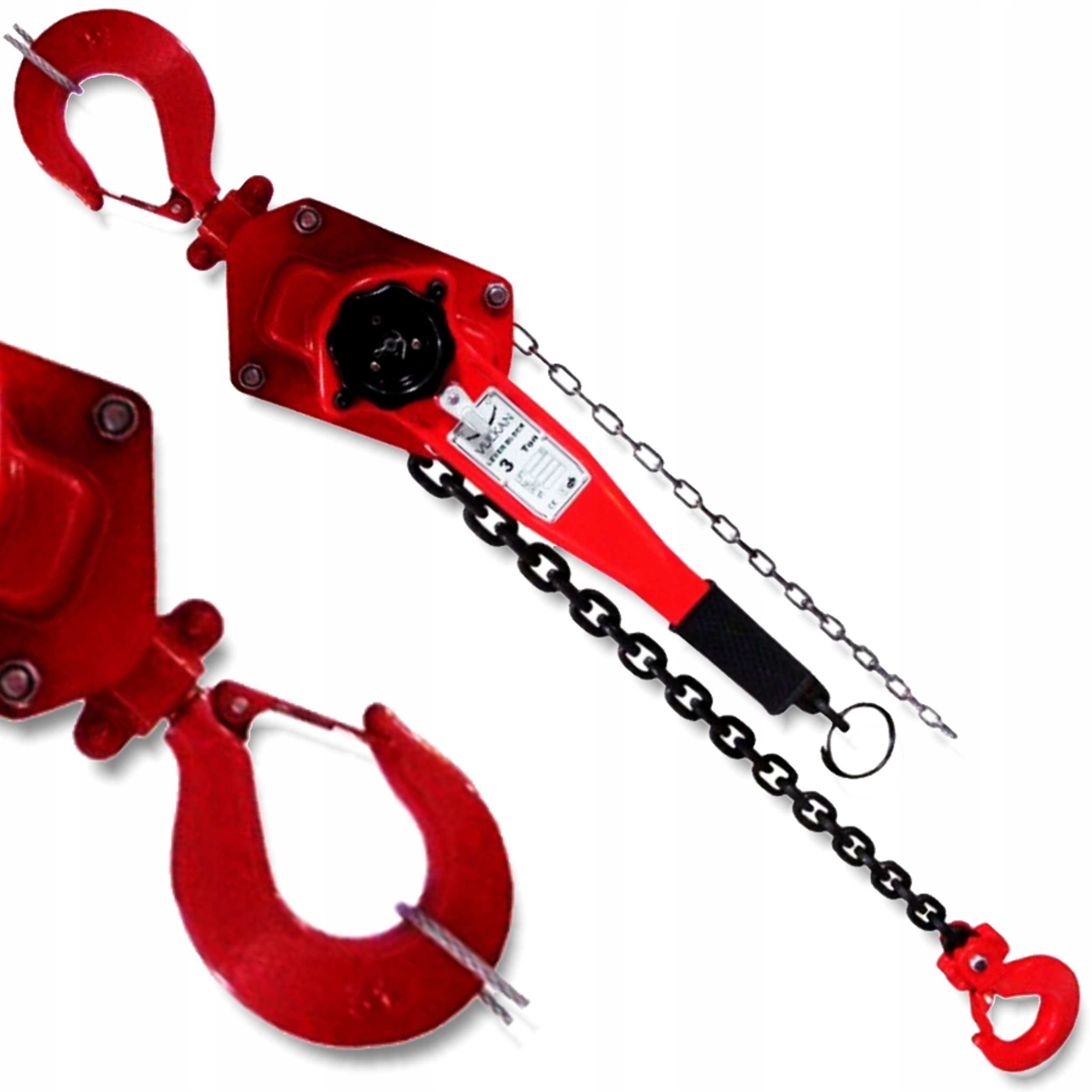 Forcekraft Wciągarka wisząca grzechotkowa 1t (długość łańcucha - 1,5m)