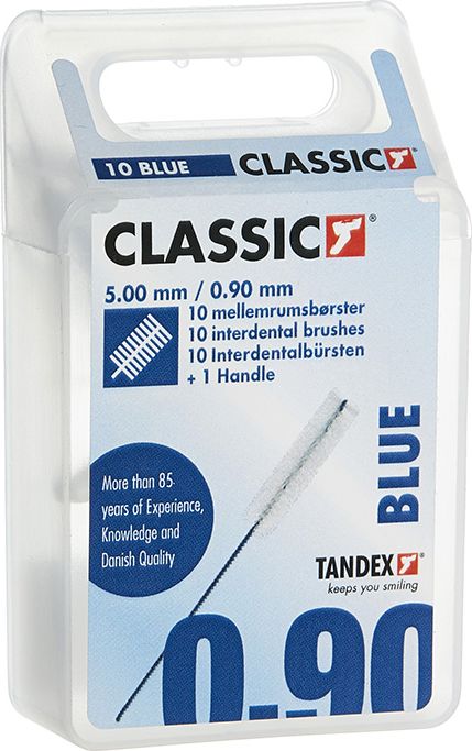 Tandex Tandex (10 szt.) szczoteczek Blue Fine Classic (niebieski)