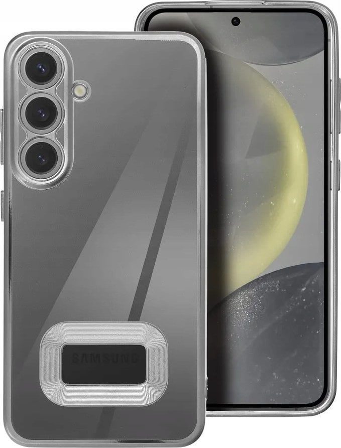 OEM Futerał GLAM do XIAOMI REDMI 13C srebrny