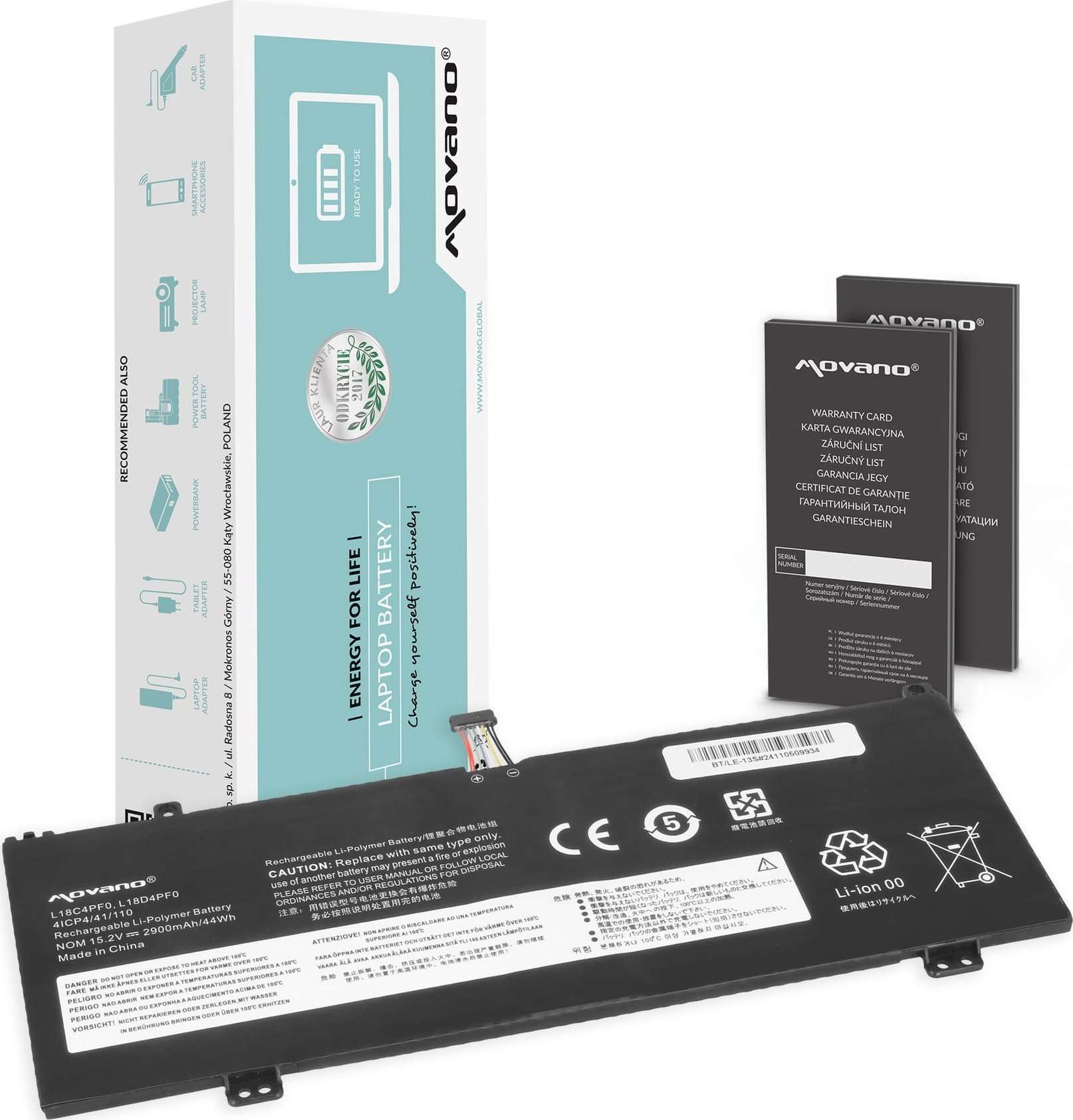 Bateria Movano do Lenovo ThinkBook 13s G4 ARB, 13s IWL