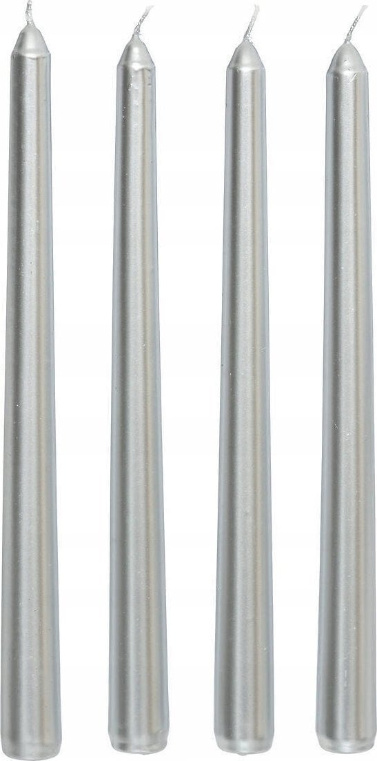 Atmosphera Komplet satynowych świec, 4 sztuki, 25 cm