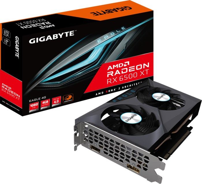 Karta graficzna Gigabyte Radeon RX 6500 XT Eagle 4GB GDDR6 (GV-R65XTEAGLE-4GD)