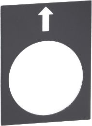 Schneider Electric Tabliczka opisowa czarna prostokatna 30x40mm (ZB2BY2910)