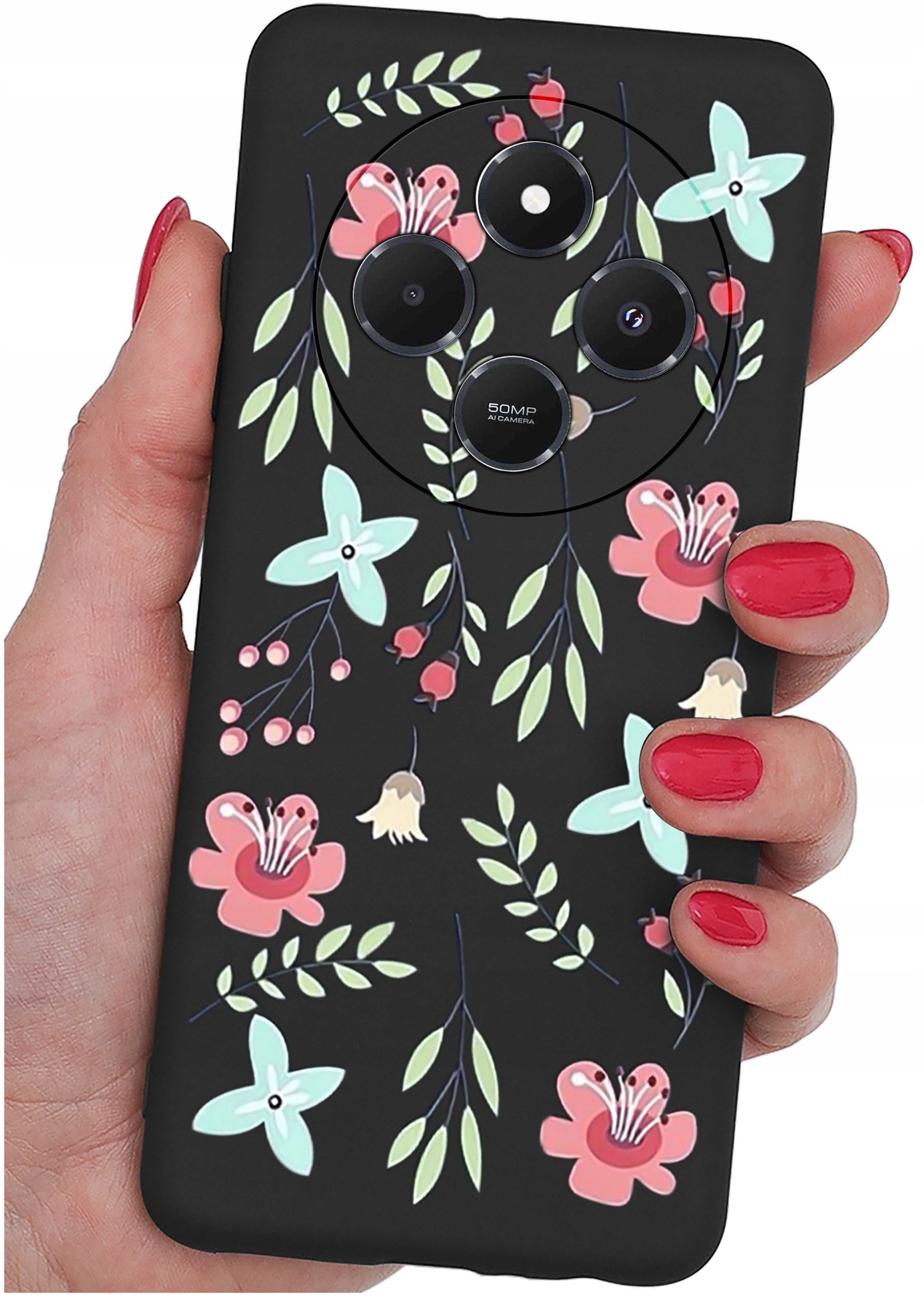 Etui do Xiaomi Redmi 14C WZORY |SILIKONOWE MATT CASE + SZKŁO 9H