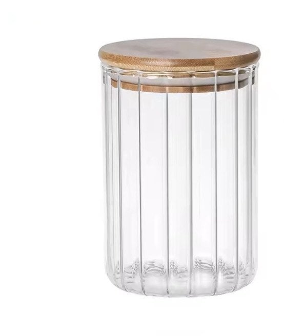 JAR STORAGE ROU GLA W BAM LID 0.7L 7103
