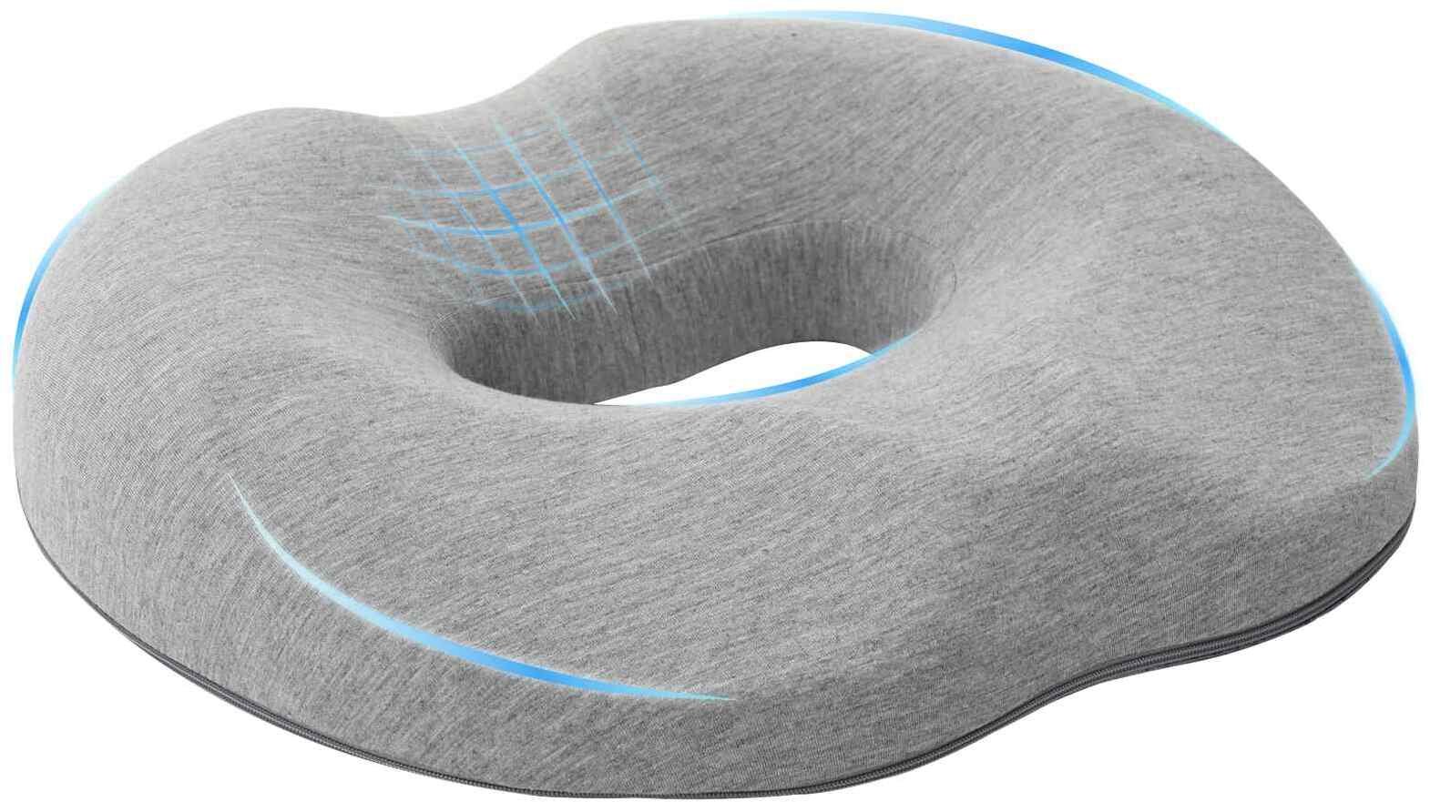 vidaXL Poduszka z poduszką Jasnoszary 42 x 37 x 8 cm bawełna