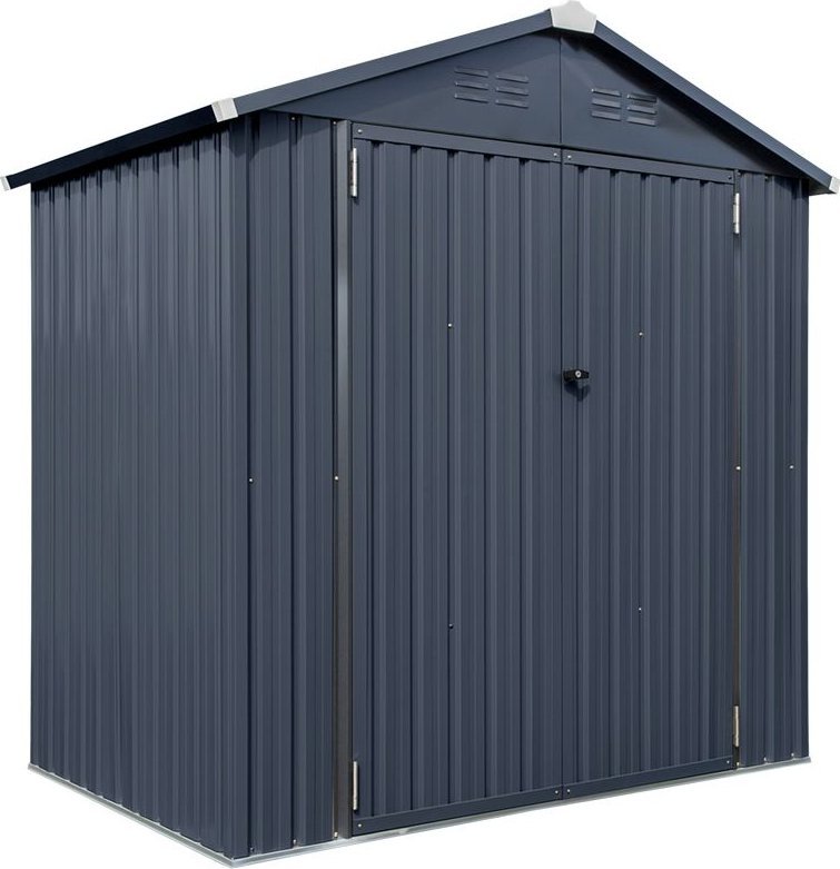 vidaXL Westmann Stalowa szopa na narzędzia Minor 64 Antracyt 119x183x196cm