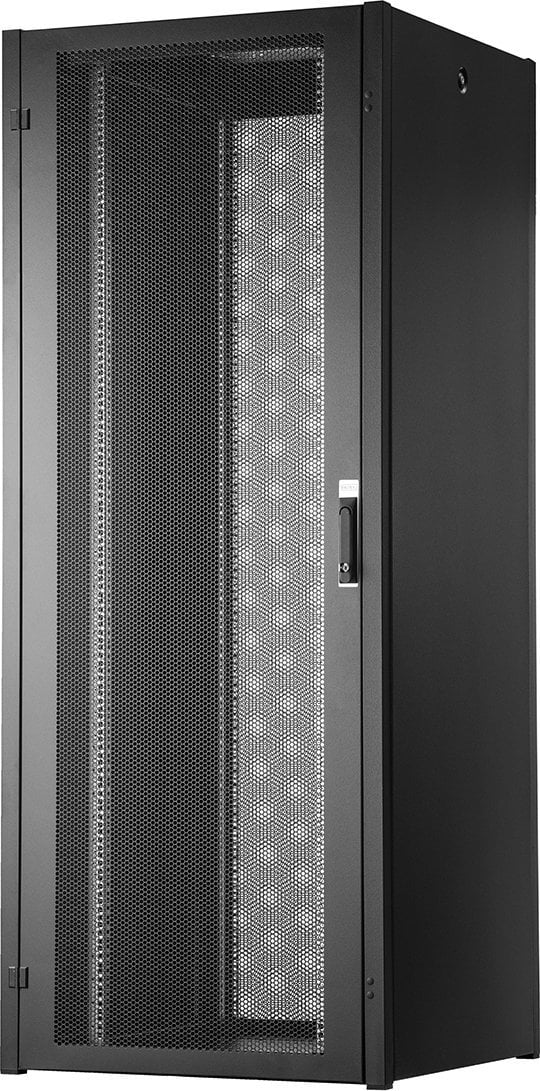 Szafa sieciowa stojąca Hyper Pro 19" 42U rack 800x800, drzwi przód perforacja, czarny, 1000kg