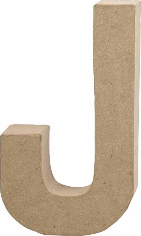Creativ Company Litera J z papier-mache H: 20,5 cm