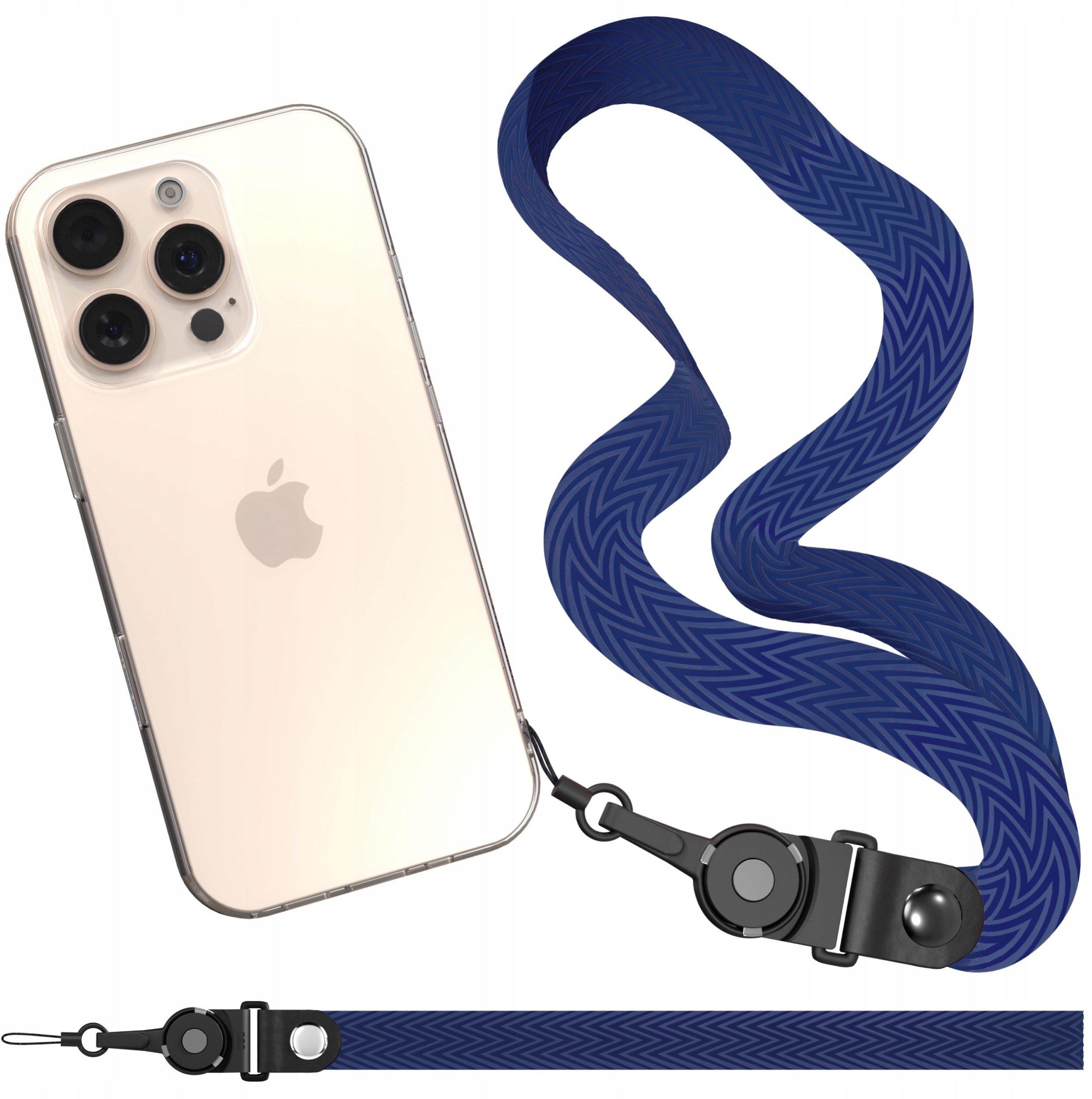 Smycz Do Telefonu Pasek Zawieszka Na Szyję Uniwersalna Granatowa Smyczka