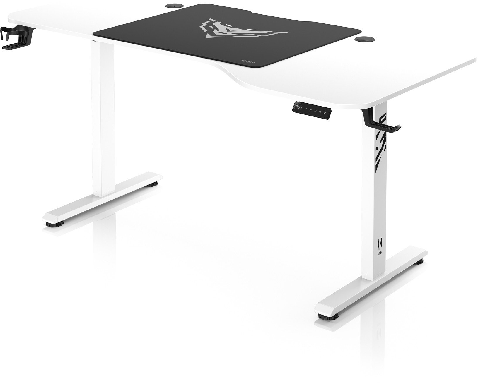 Biurko Diablo Chairs X-Tensio 1600 Białe 160 cmx75 cm