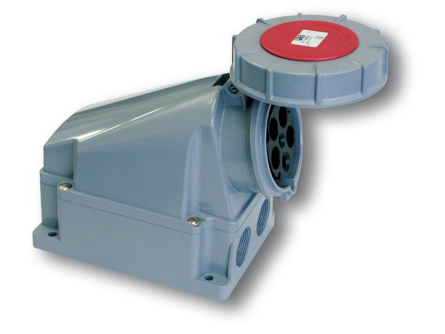 PCE Gniazdo stałe Power Twist 63A 400V 3P+N+Z bez dławika IP67 135-6