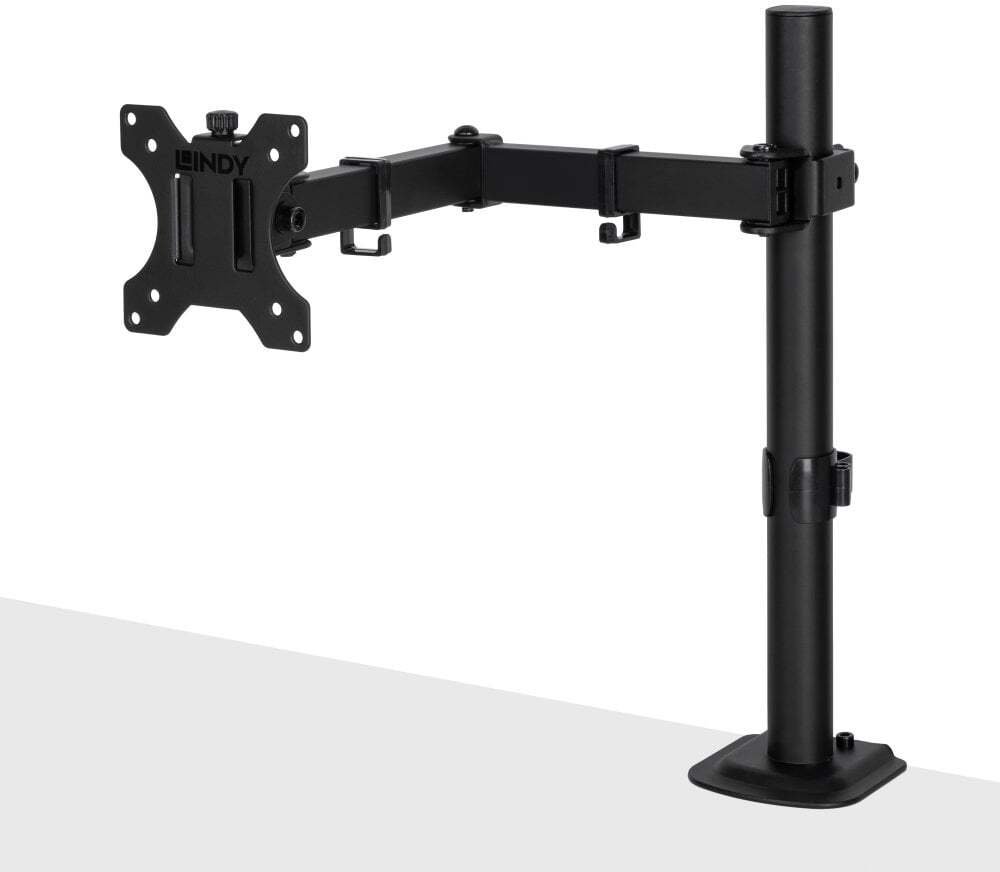 Pojedynczy regulowany uchwyt na wyświetlacz - czarny