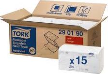 Tork Ręcznik w składce zz tork singlefold łatworozpuszczalny biały 15szt.