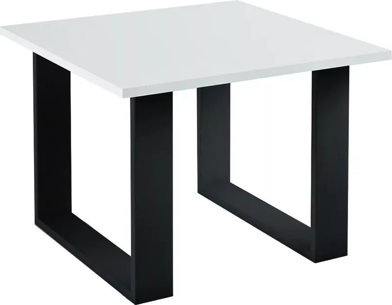 Elior Minimalistyczny stolik kawowy biały - Toshi 3X