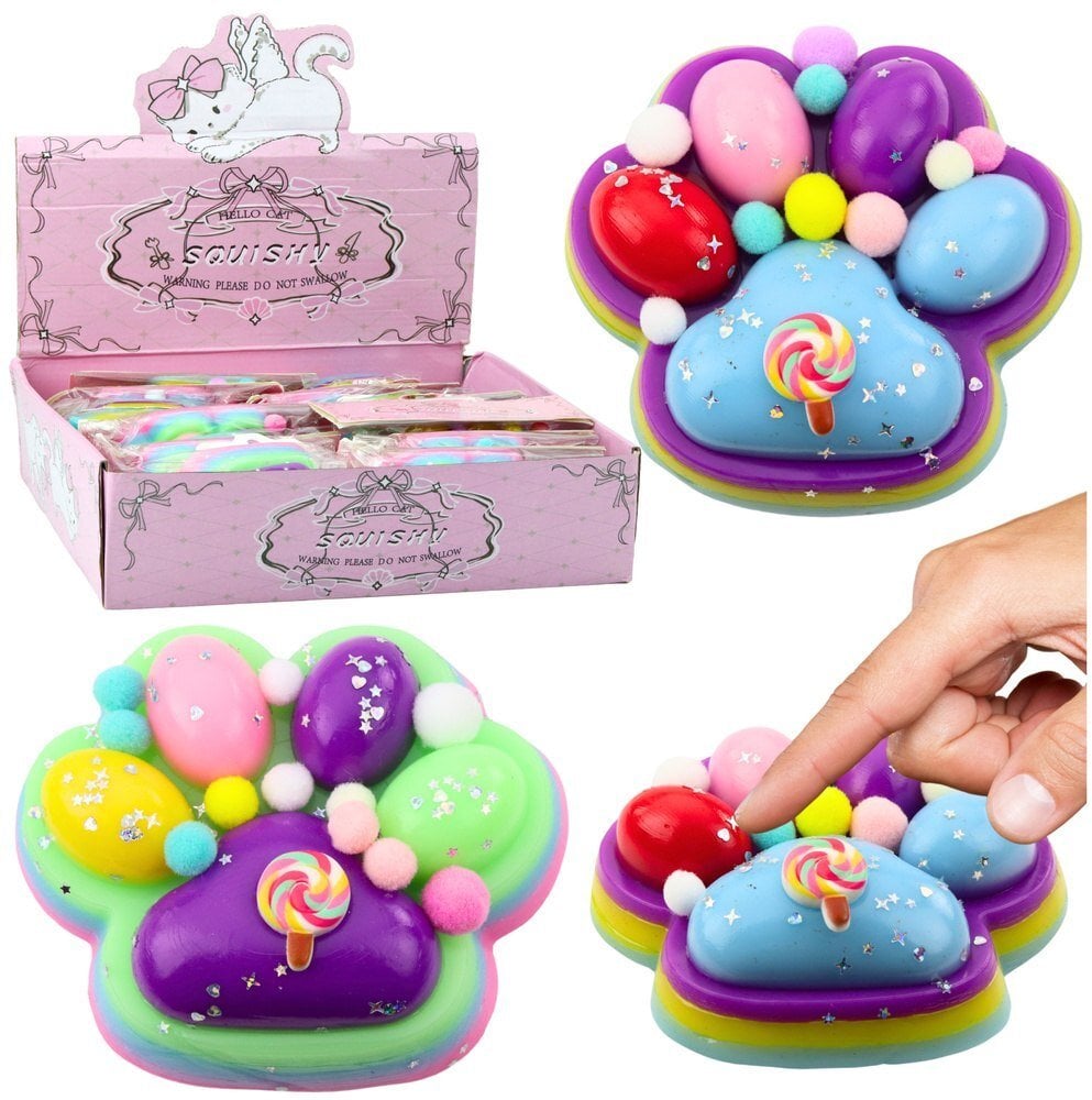 Gniotek kocia łapka antystresowy squishy MIX