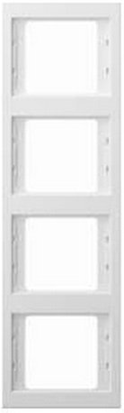 Hager Ramka poczwórna BERKER biała - 13437009