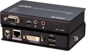Przełącznik Aten Przedłużacz KVM ATEN CE611 Mini USB HDBaseT DVI