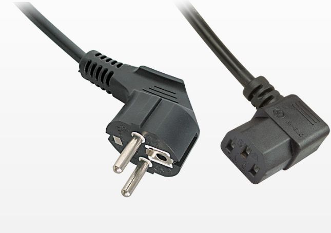 Kabel zasilający Lindy C13 - Schuko, 2m, czarny (30345)