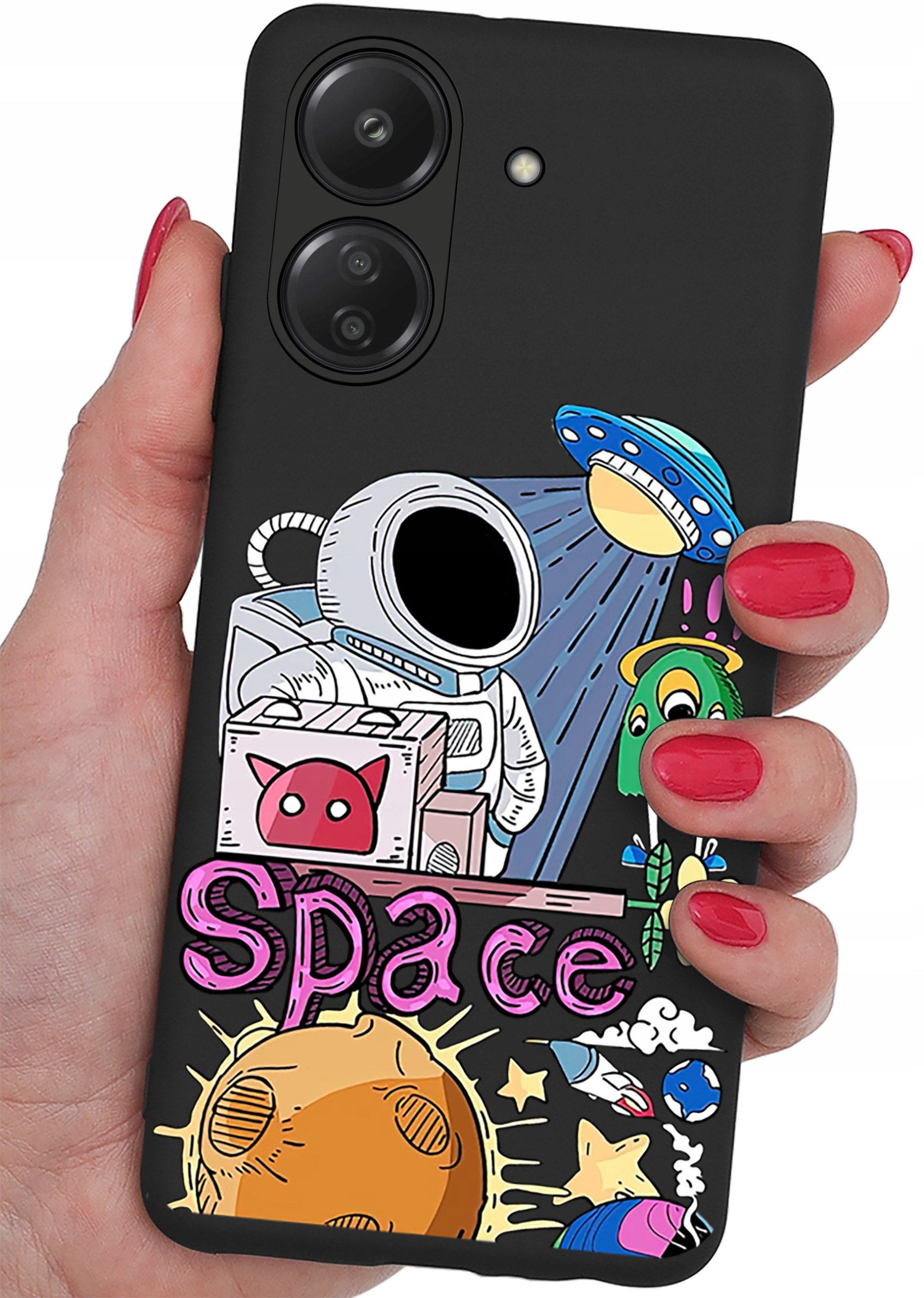 Etui do Xiaomi Redmi 13C | Poco C65 CASE WZORY MATT PLECKI +SZKŁO 9H