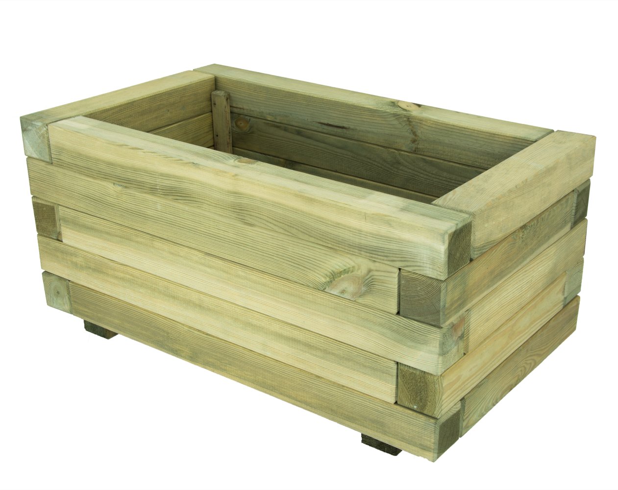 DUŻA DREWNIANA DONICA OGRODOWA IMPREGNAT 80X47X37,5 CM