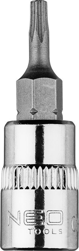 Neo Końcówka TORX TX10 na nasadce 1/4", krótka, 37 mm
