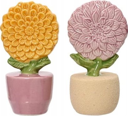 Kaemingk Figurka ozdobna porcelanowa kwiatek dalia 14 cm