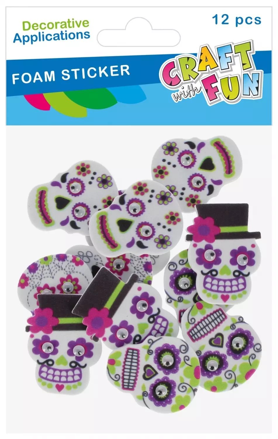 OZDOBA CZASZKI EVA SPRZYL MEKSYK 12SZT PBH12/144