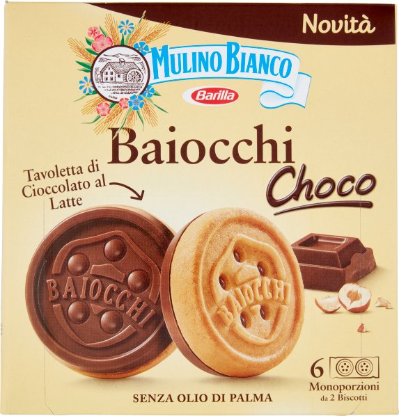 Ciastka nadziewane kremem Baiocchi Choco 144g - Mulino Bianco