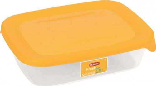 Curver Pojemnik Fresh Go Prostokątny 0,5l Żółty Curver