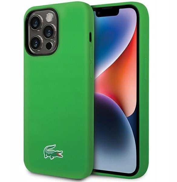 Lacoste LCHMP15LSLON iPhone 15 Pro 6.1" zielony/hardcase Silicone MagSafe