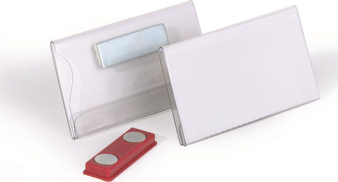 Durable DURABLE Namensschild m Magnet 40x75mm 25erPck transp