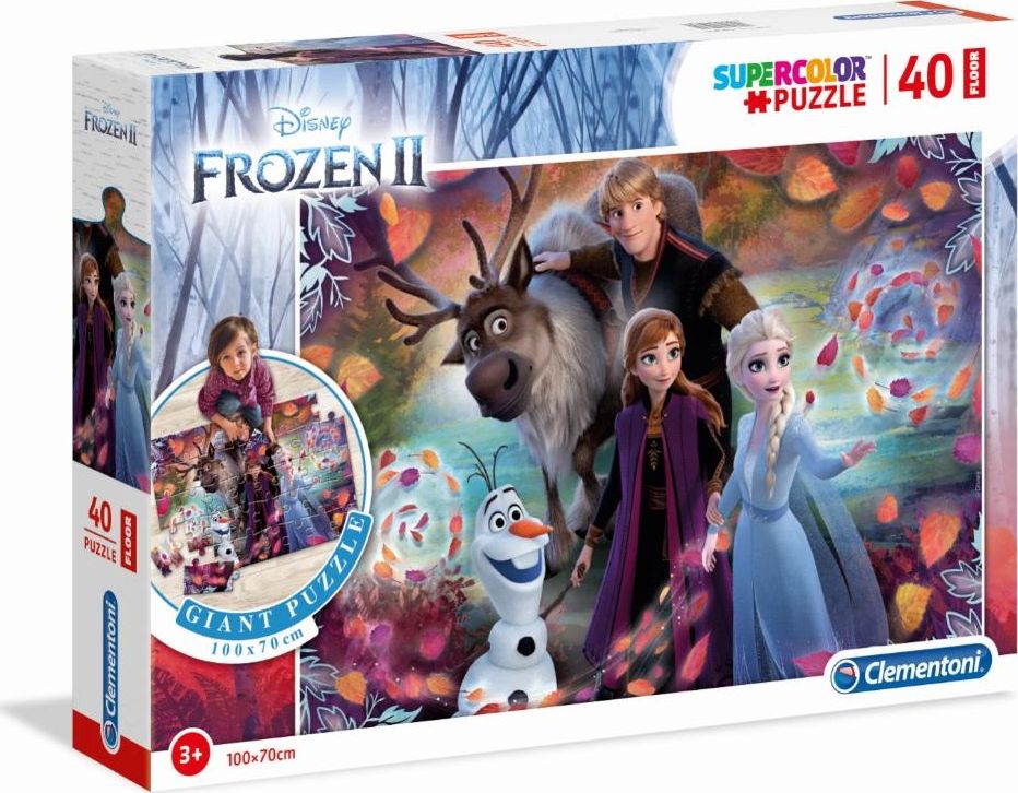 Clementoni Puzzle 40 podłogowe Super kolor Frozen 2