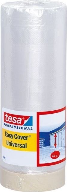 Folia malarska Tesa FOLIA ANTYCHLAP Z TAŚMĄ MALAR.EASYCOVER UNIVERSAL 17M:2600MM
