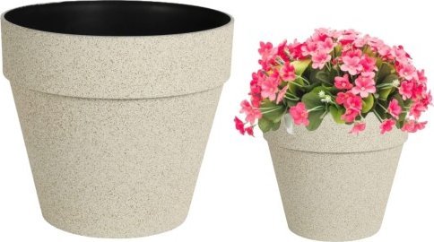 Koopman Doniczka plastikowa okrągła na kwiaty 22 cm