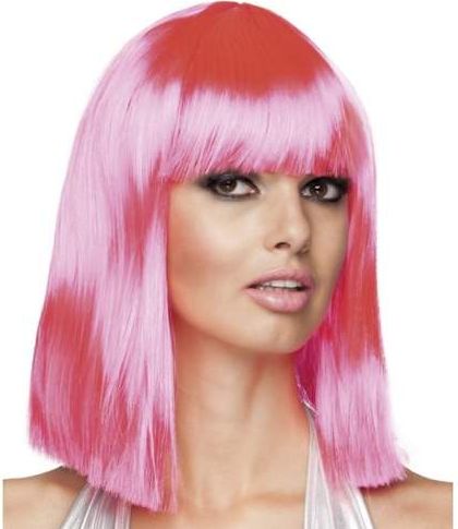 Aster Peruka , przebrania dla dorosłych , Dance Różowa