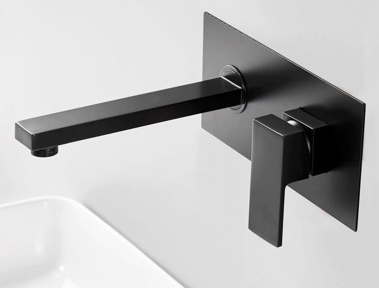 Bateria umywalkowa PDS v9 ścienna czarny