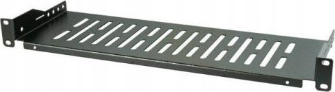 EFB Półka do szafy 19" EFB-Elektronik 250mm, 1U, perforowana, czarna