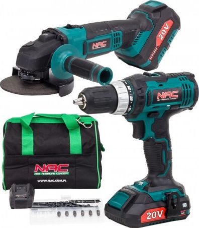 Zestaw elektronarzędzi NAC 8-elementowy (CDB-AGE-LI-20V)