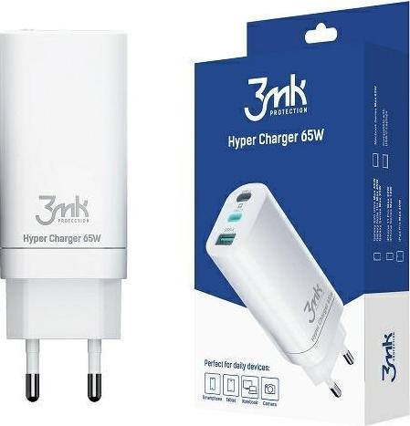 Ładowarka 3MK Hyper Charger 1x USB-A 2x USB-C 5 A (5903108406147)